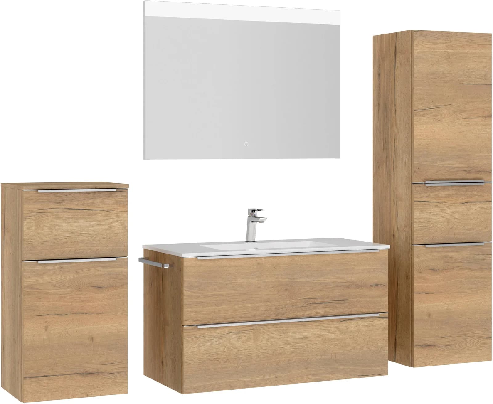 Badmöbel-Set NOBILIA Levere Eiche Sierra Nachbildung