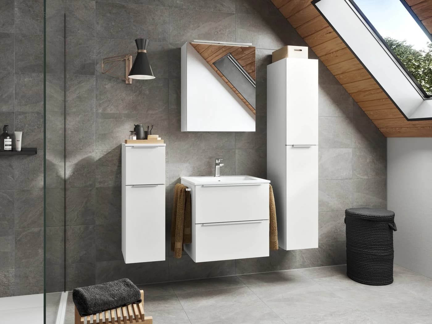 Waschtisch-Set NOBILIA Levere Weiß