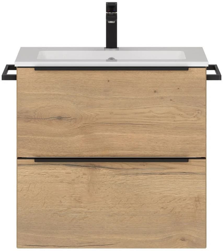 Waschtisch-Set NOBILIA Levere Braun Eiche Sierra Nachbildung - Bild 2