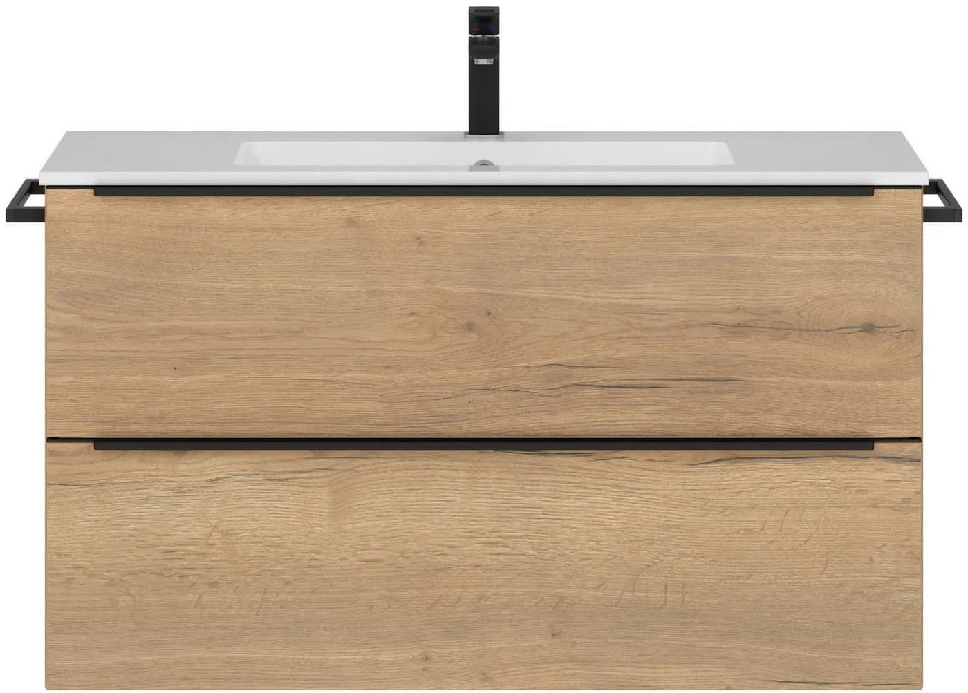 Waschtisch-Set NOBILIA Levere Braun Eiche Sierra Nachbildung - Bild 2