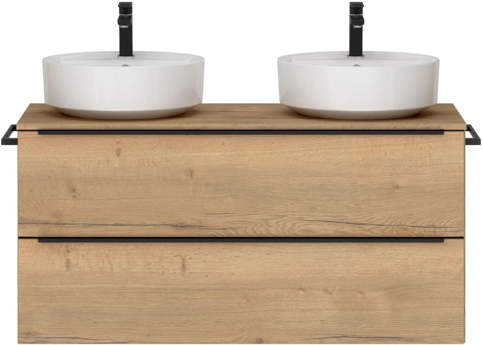 Waschtisch-Set NOBILIA Alvene Braun Eiche Sierra Nachbildung