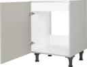 Nobilia Spülenschrank Cascada Grau Vormontiert Soft-Close Bild 1