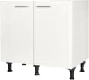 Spülenschrank NOBILIA Flash Weiß Hochglanz 2-Türig Bild 2