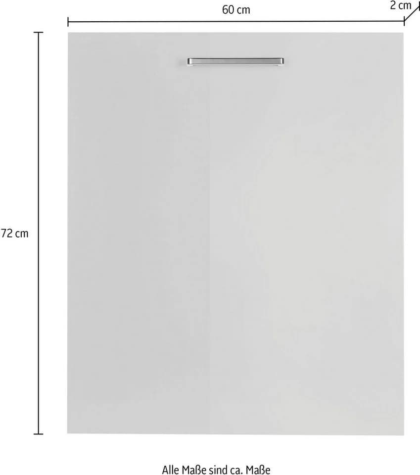 nobilia® Frontblende "Flash" für Geschirrspüler, weiß Hochglanz - Bild 2