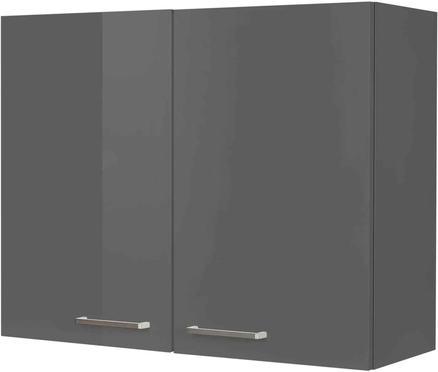 Nobilia Hängeschrank Flash Grau Hochglanz 2 Türen - Bild 2