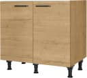 Nobilia Spülenschrank Structura 90cm Eiche Sierra Nachbildung Bild 2