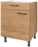 Kochfeldumbauschrank NOBILIA Structura Braun Eiche Sierra Nachbildung Bild 1