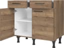 Nobilia Structura Unterschrank 90 cm Eiche Havanna Soft-Close Bild 1
