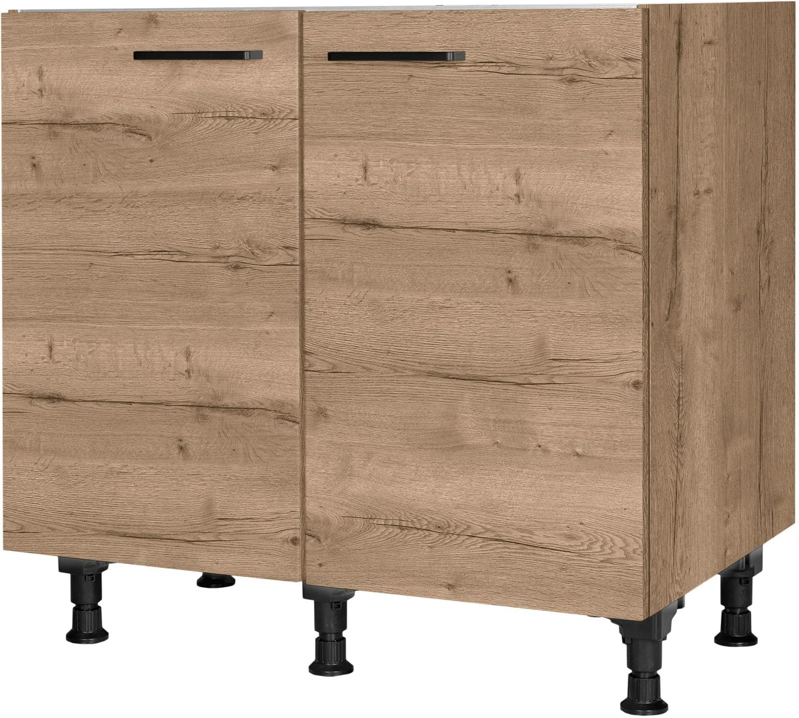 Nobilia Spülenschrank Structura 90cm Braun Eiche Havanna - Bild 2