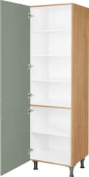 Hochschrank NOBILIA Cascada 2 Türen Grün Braun Bild 1
