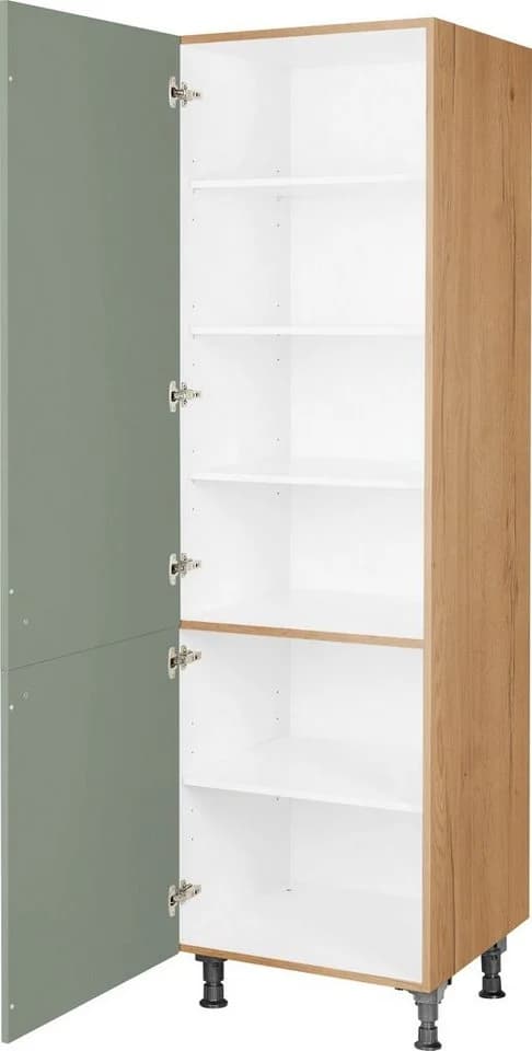 Hochschrank NOBILIA Cascada 2 Türen Grün Braun