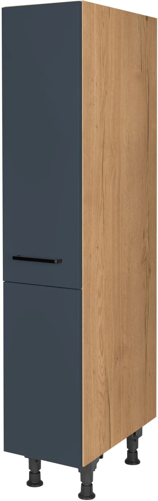 Apothekerschrank NOBILIA Easytouch 30 cm Fjordblau Eiche