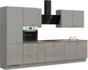 NOBILIA Laser II Küchenzeile Grau Eiche Havanna E-Geräte-Set Bild 2