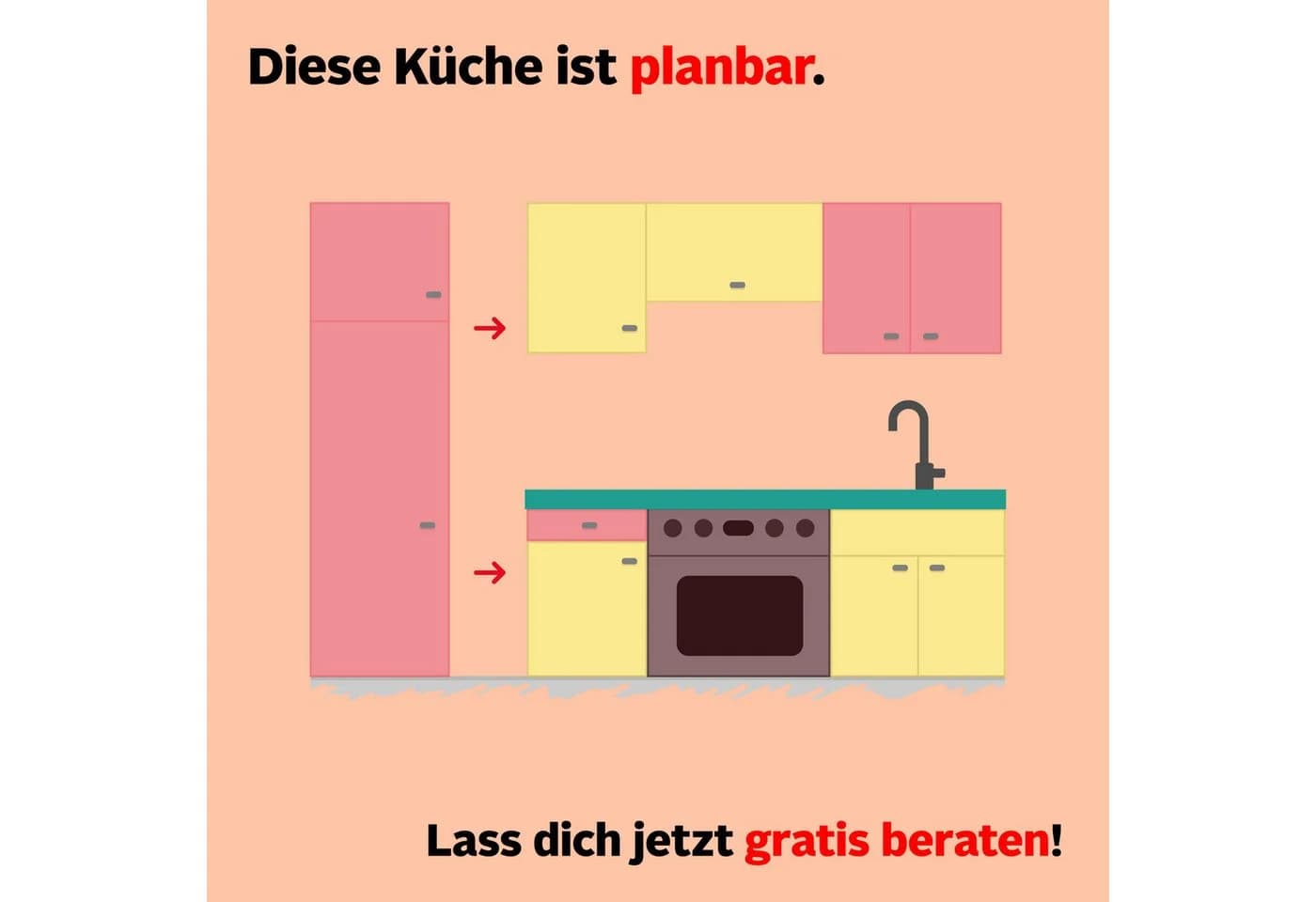 NOBILIA Küchenzeile Laser II 360cm Weiß Eiche Havanna mit E-Geräten - Bild 3
