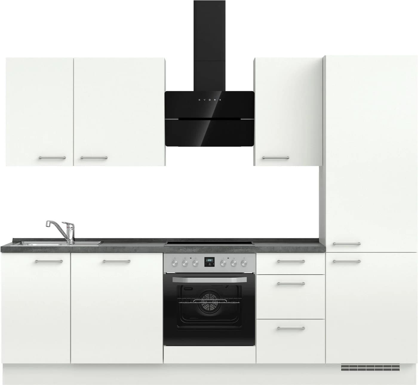 Nobilia Küchenzeile Laser II 270 cm Weiß - Bild 2