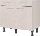 Unterschrank NOBILIA Laser 90 cm Beige Soft-Close Bild 2