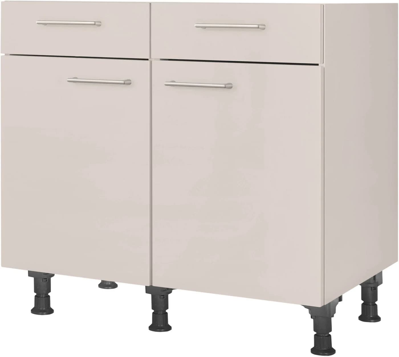 Unterschrank NOBILIA Laser 90 cm Beige Soft-Close - Bild 2