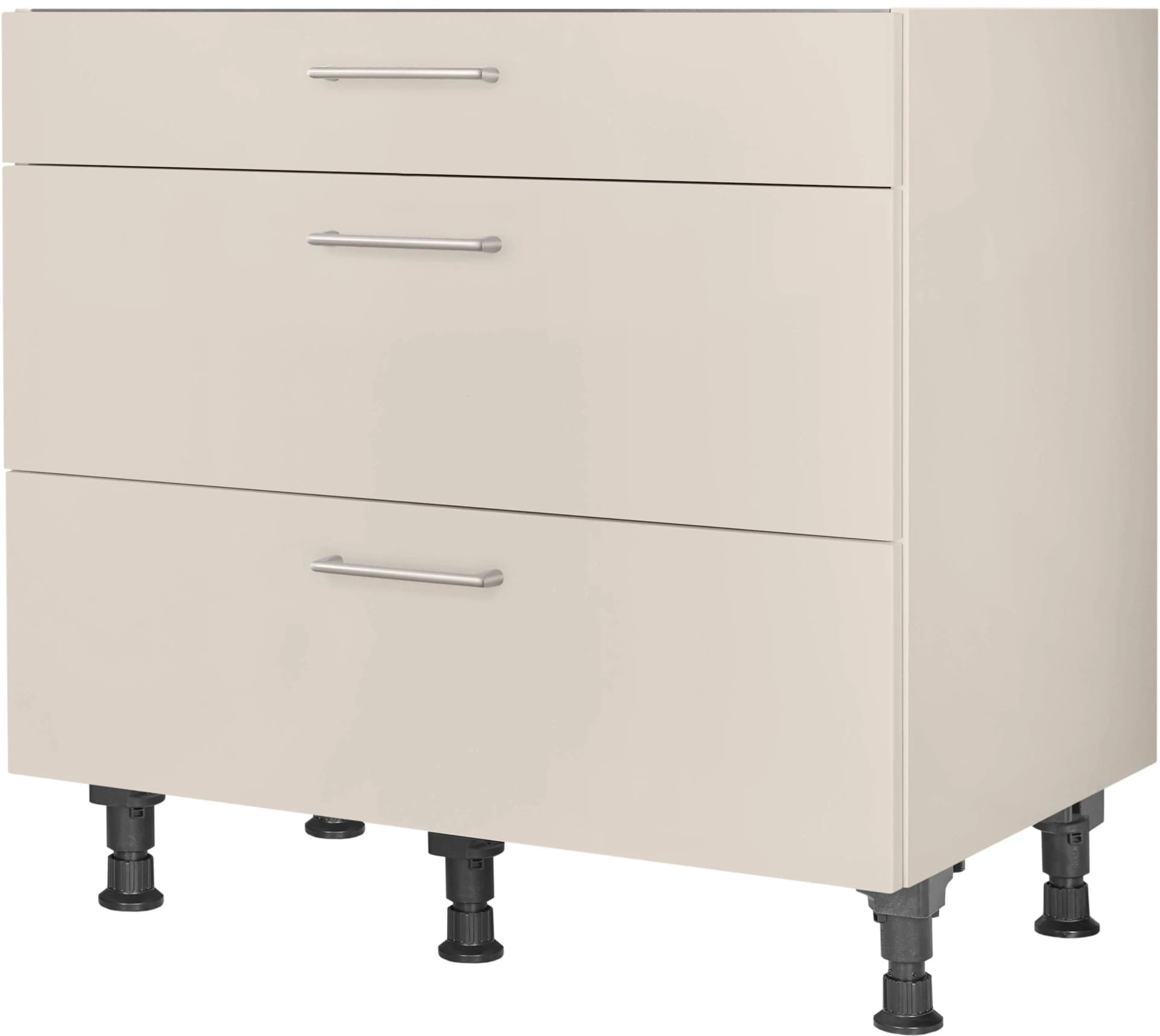 Kochfeldumbauschrank NOBILIA Laser Beige 90 cm