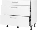 Kochfeldumbauschrank NOBILIA Laser Weiß 90 cm Bild 1