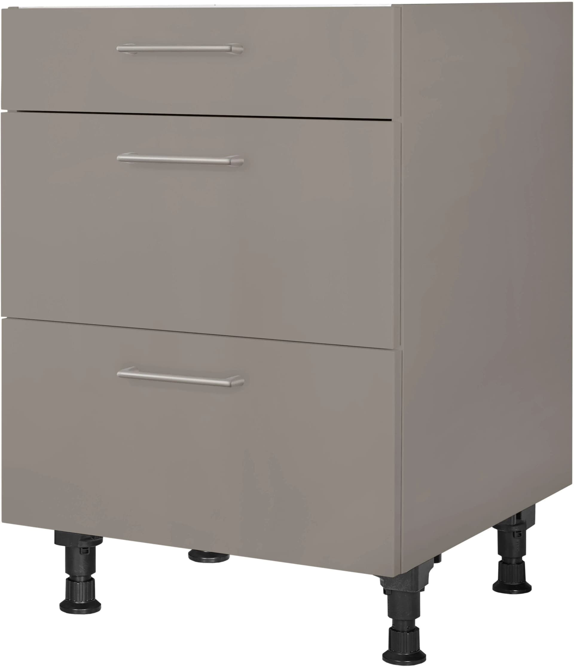 Kochfeldumbauschrank Nobilia Laser Grau 60x87x58,3 cm