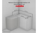 Eckunterschrank aus Metall und Holz im modernen Stil Bild 3