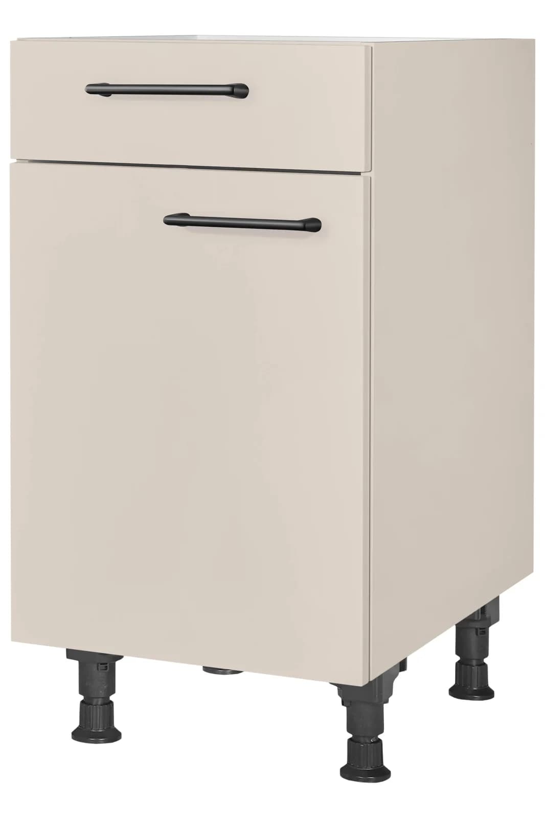 Nobilia Unterschrank MIAMI Sand Schwarz 45cm