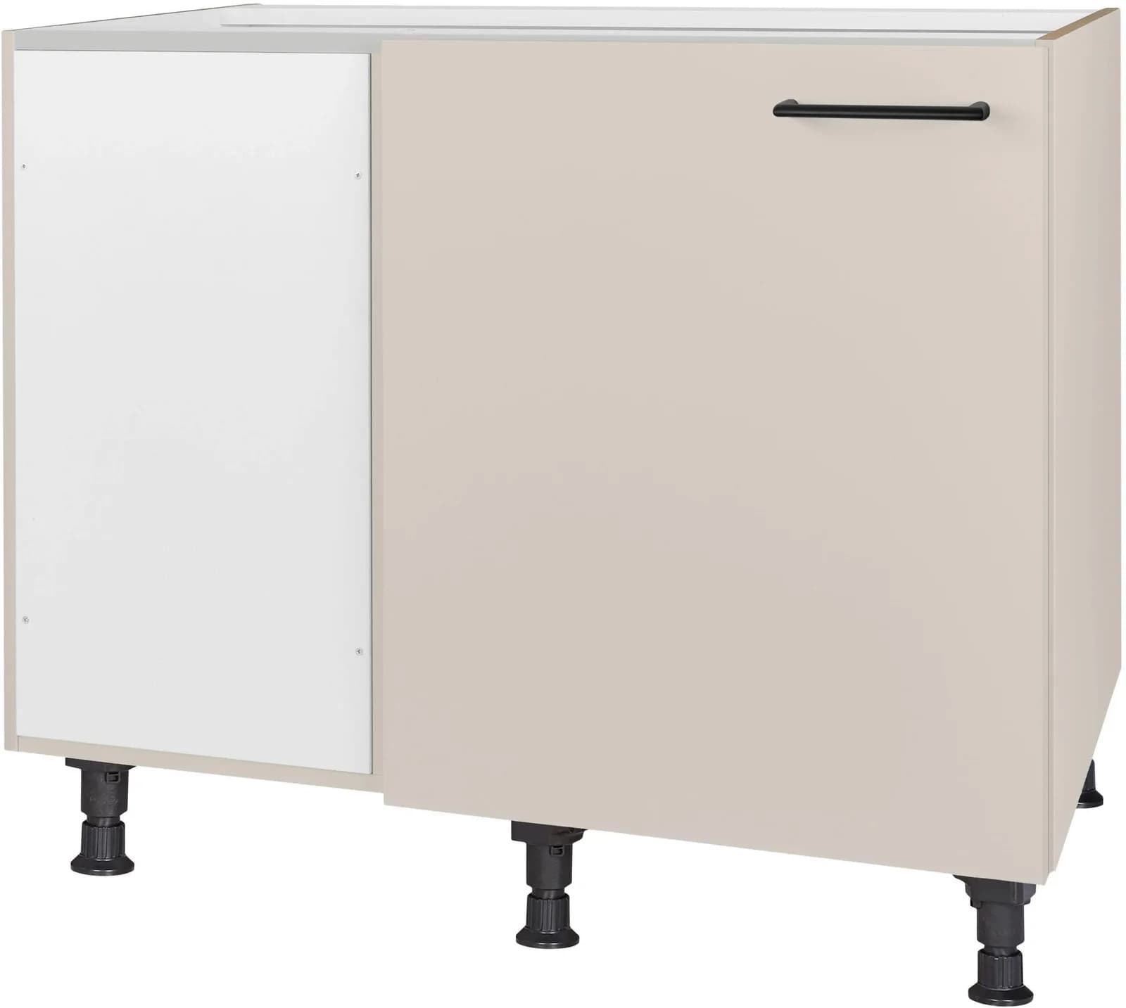 NOBILIA Eckunterschrank MIAMI Sand Beige vormontiert