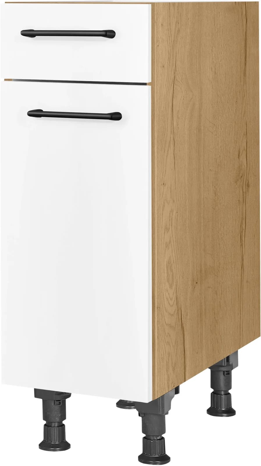 Nobilia Unterschrank MIAMI Alpinweiß Eiche Sierra 30cm