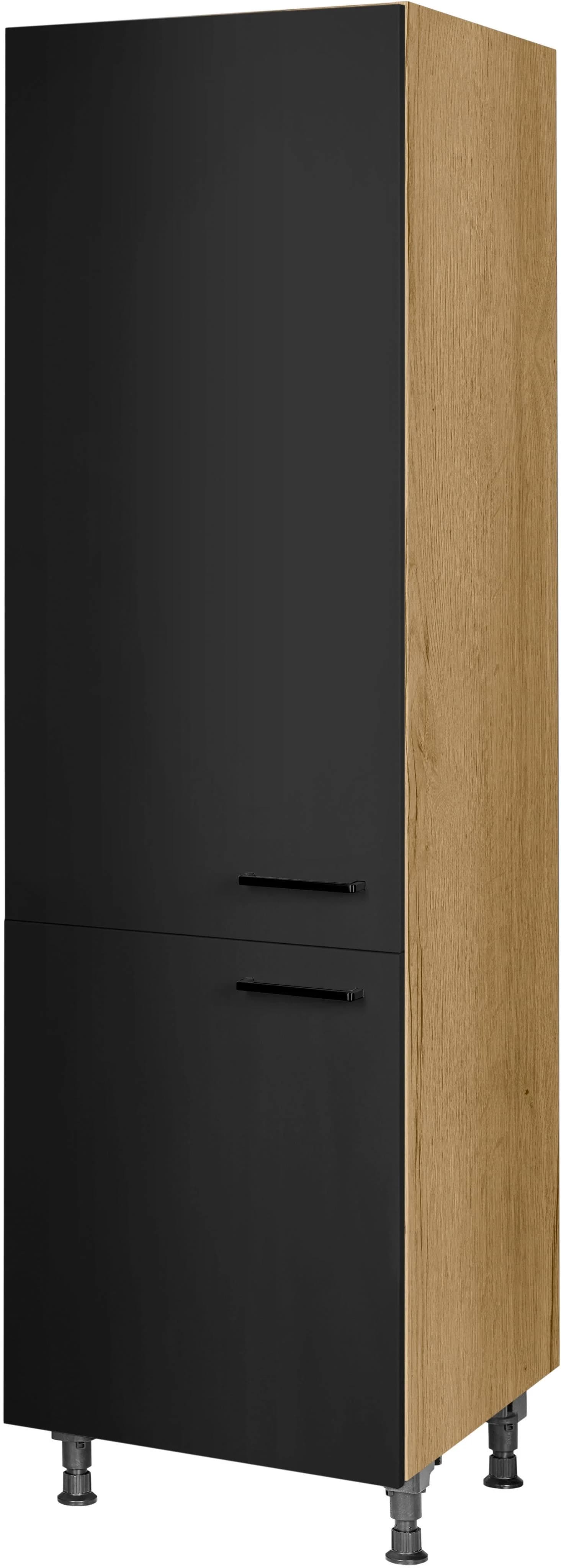 NOBILIA Vorratsschrank MIAMI Schwarz supermatt mit Soft-Close