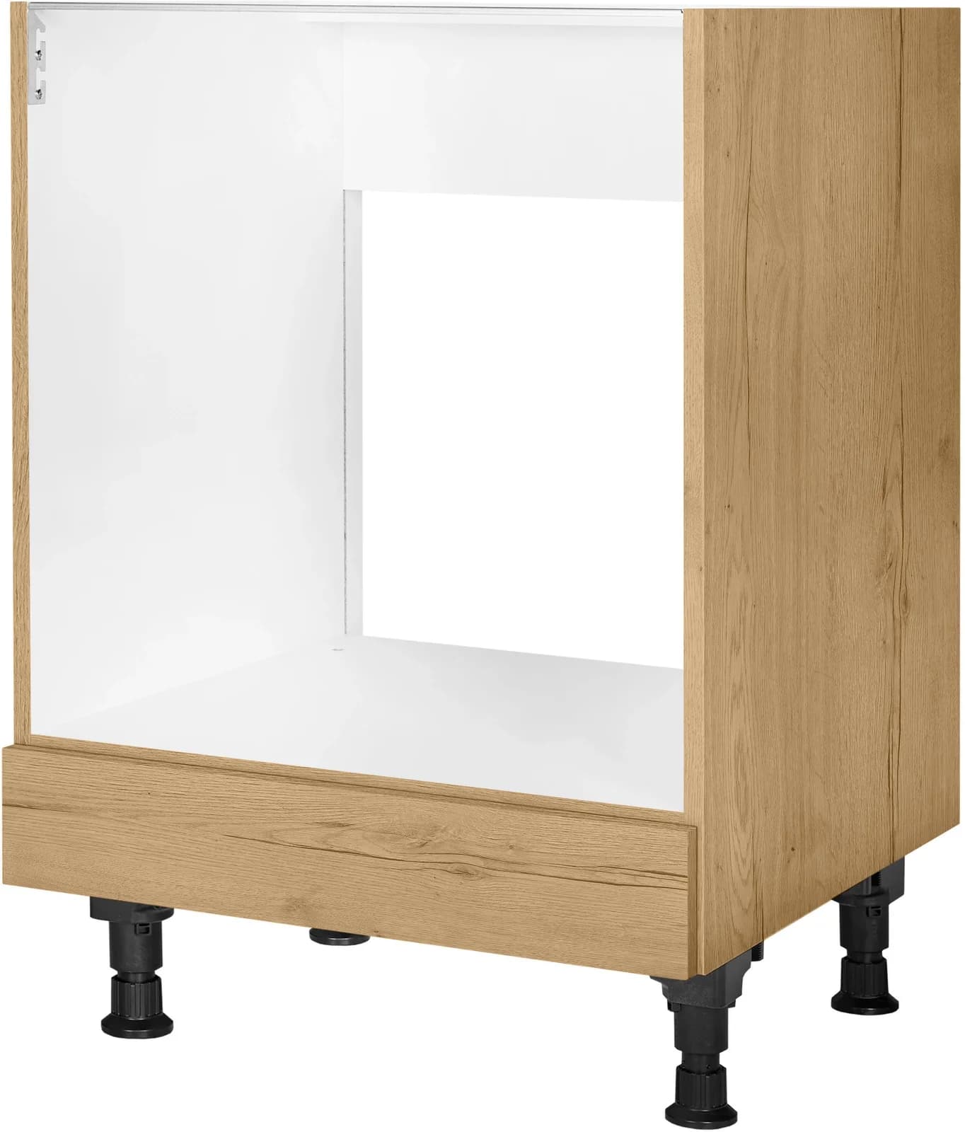 Nobilia Herdumbauschrank MIAMI Eiche Sierra Schwarz 60cm