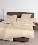 Kissenbezug JANINE Mako Satin Beige 80x80 cm Bild 1