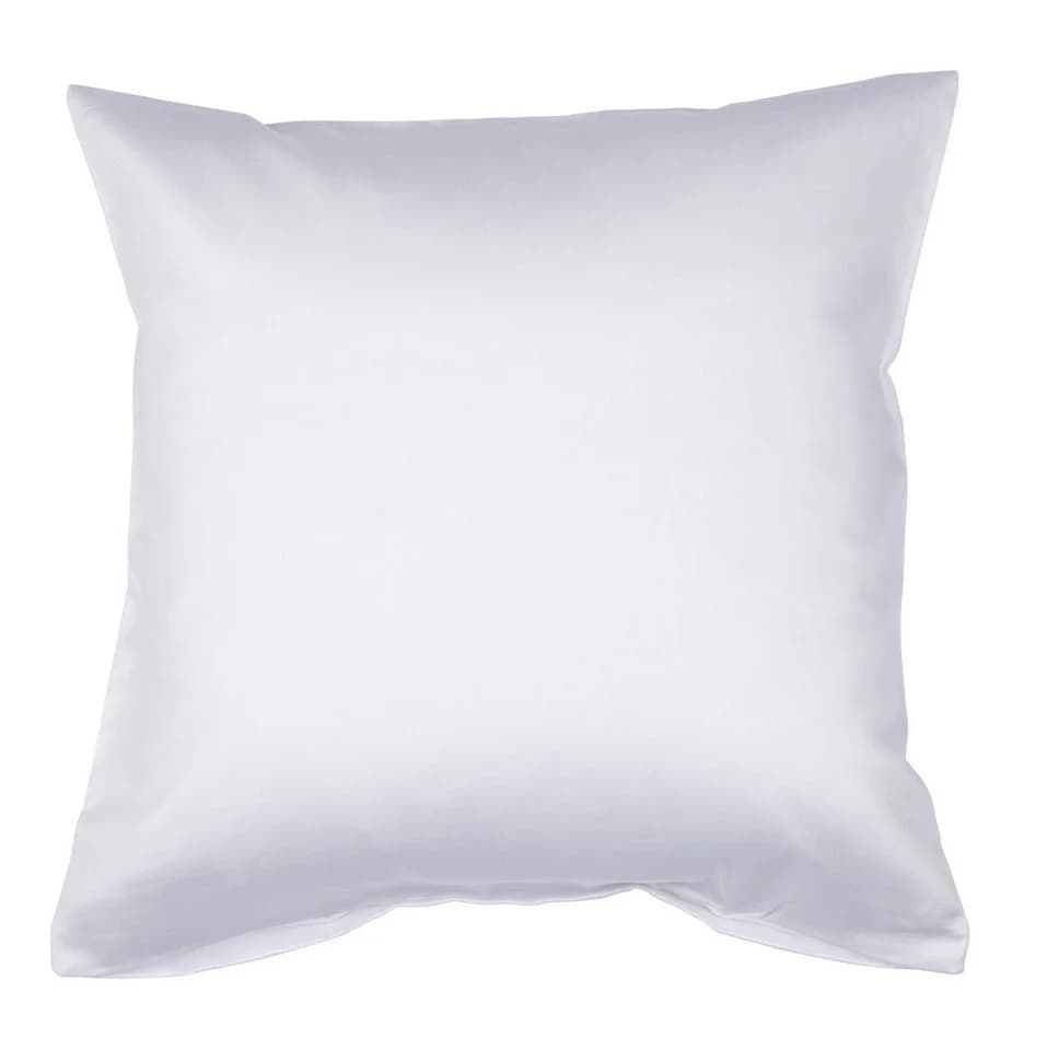 Traumschloss Kissenbezug Mako-Satin Weiß 100% Baumwolle mit Reißverschluss - Bild 2