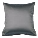 Traumschloss Kissenbezug Mako-Satin 100% Baumwolle Anthrazit mit Reißverschluss Bild 2