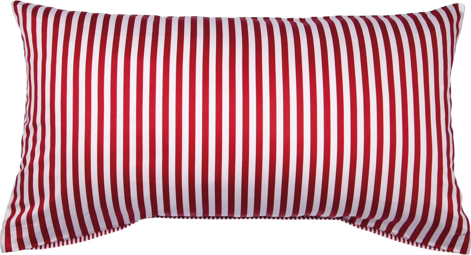 Janine Kissenbezug Modernclassic Rot Mako-Satin Streifen - Bild 3