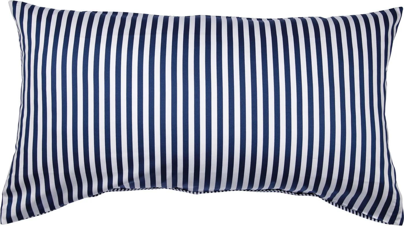 Kissenbezug JANINE Modernclassic Marine Blau Mako-Satin Baumwolle - Bild 2