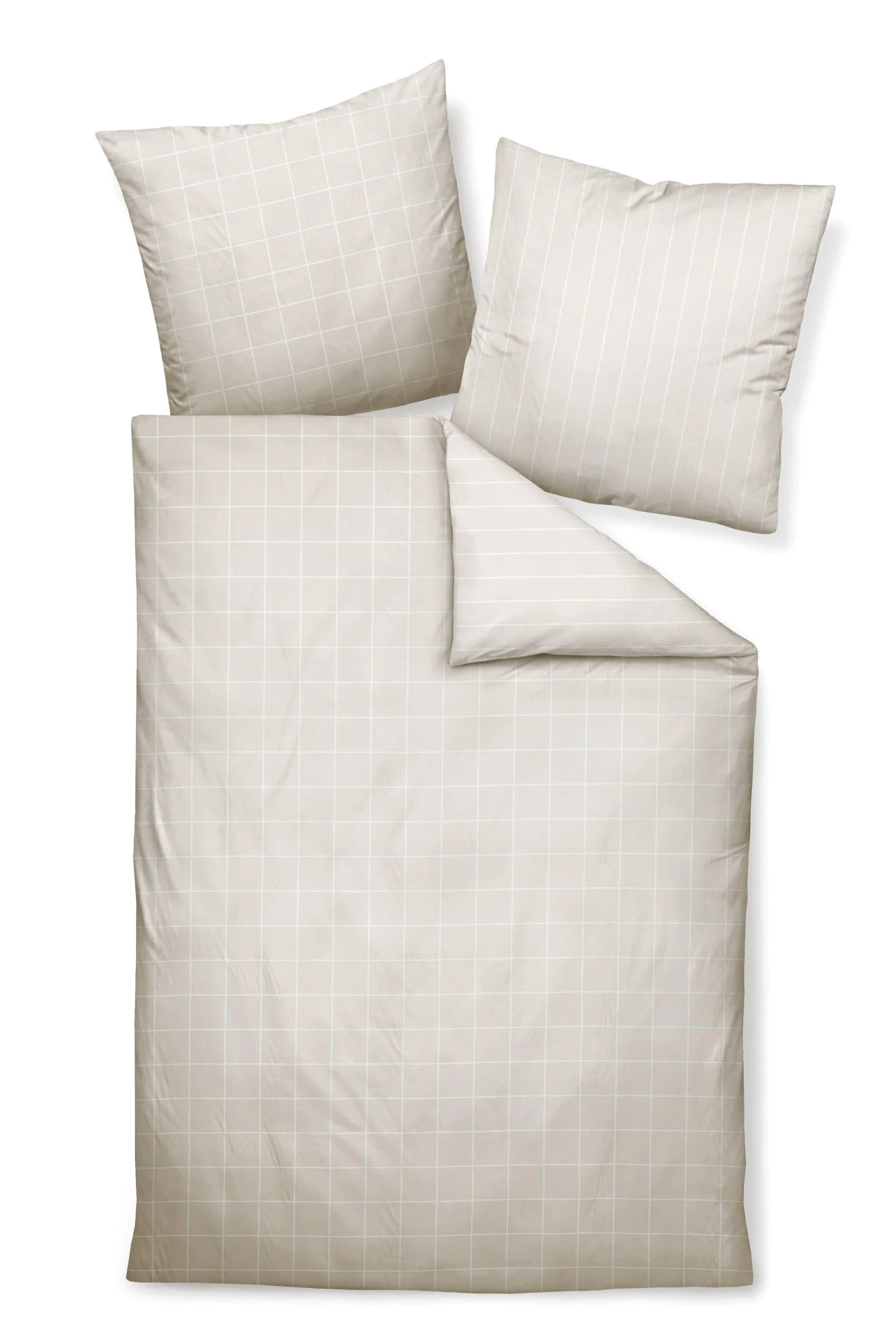 Janine Bettwäsche Mako-Satin 100% Baumwolle Naturell