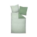 Janine Bettwäsche J. D. Mako-Satin 2-tlg. Grün Rauten-Design Bild 1
