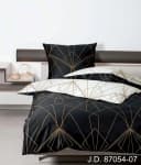 Wendebettwäsche JANINE Mako-Satin Bronzebraun/Schwarz Bild 2