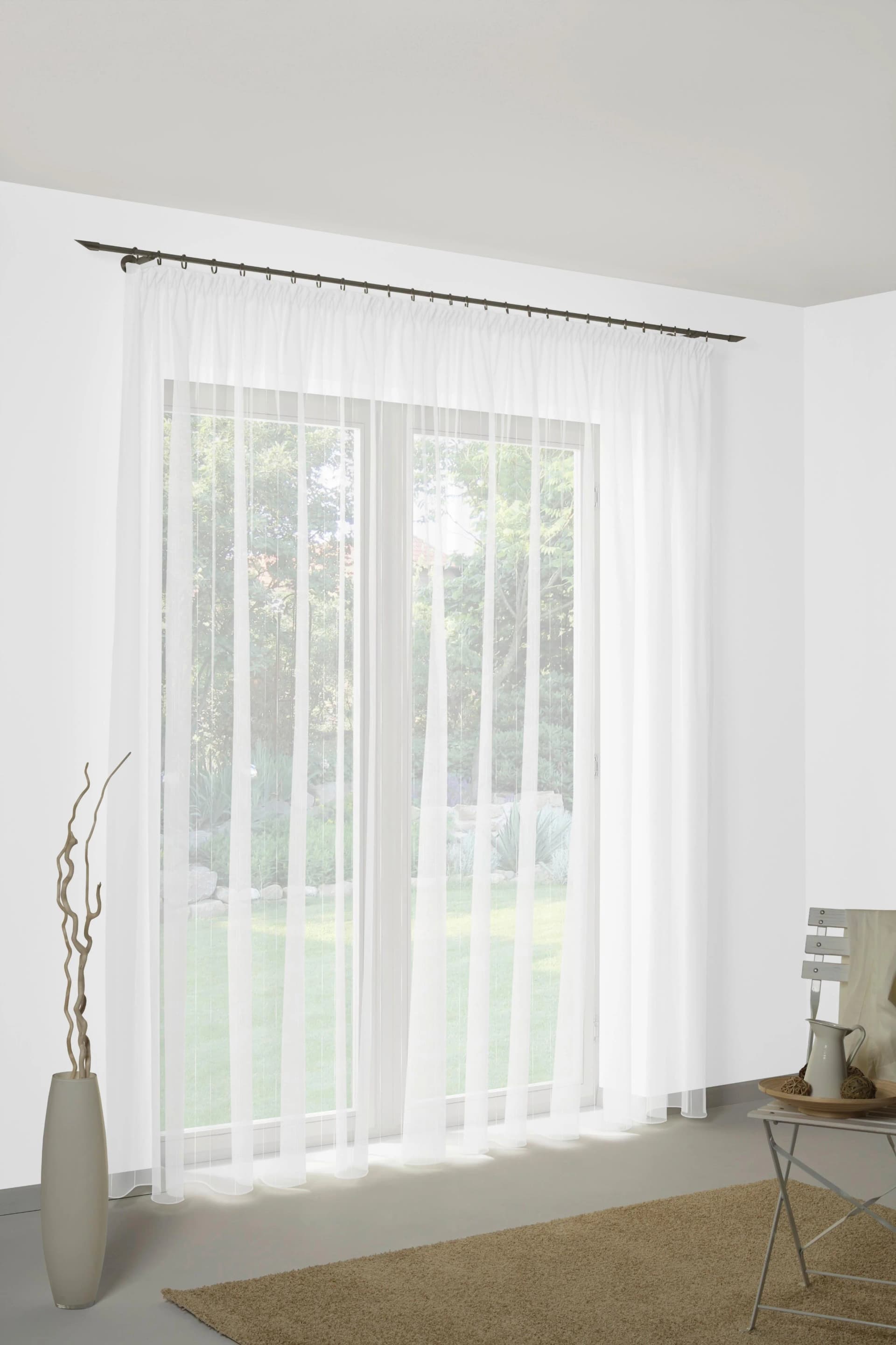 Gardine WIRTH Manuela Weiß Voile Polyester