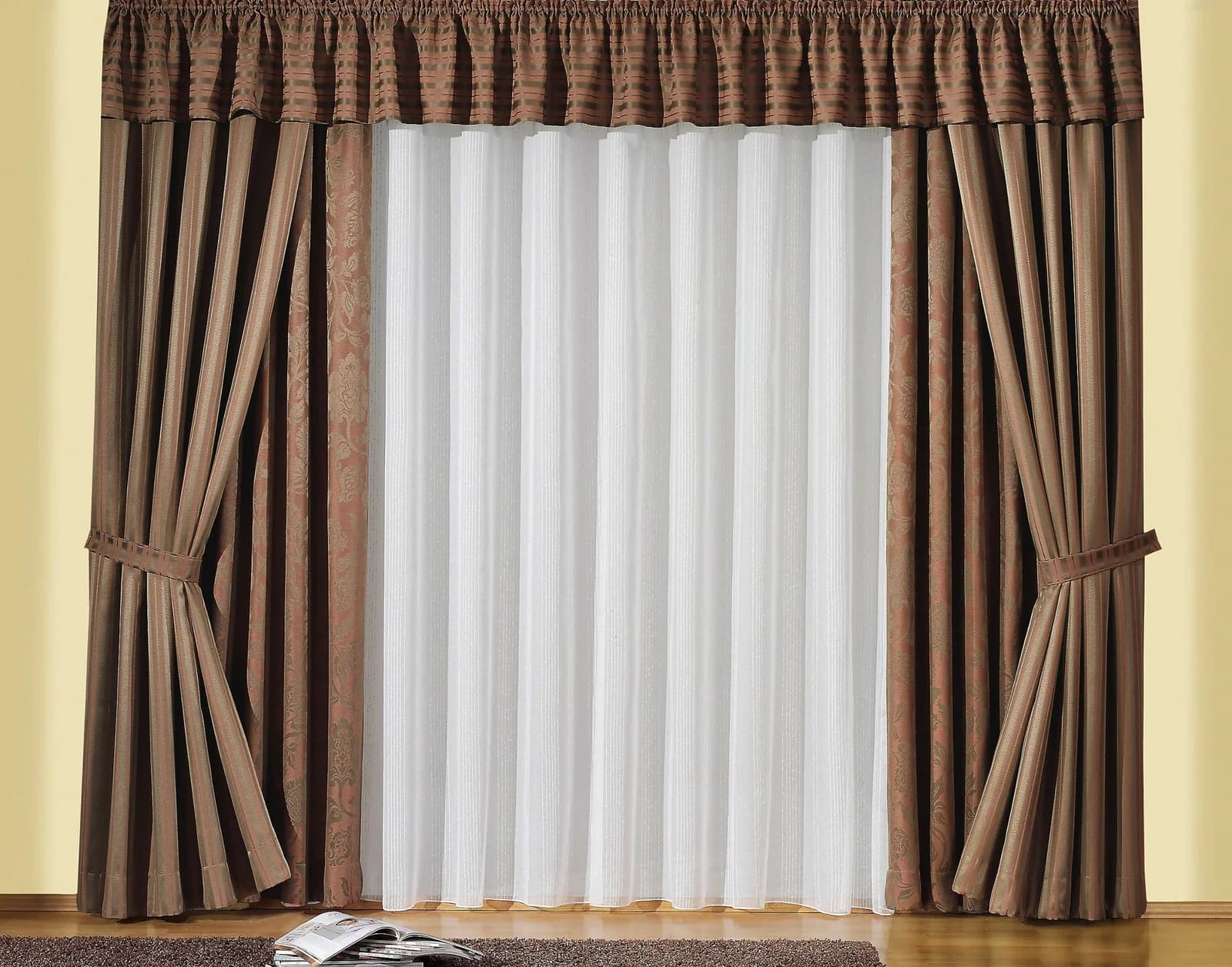 Gardine WIRTH Lena Weiß Polyester
