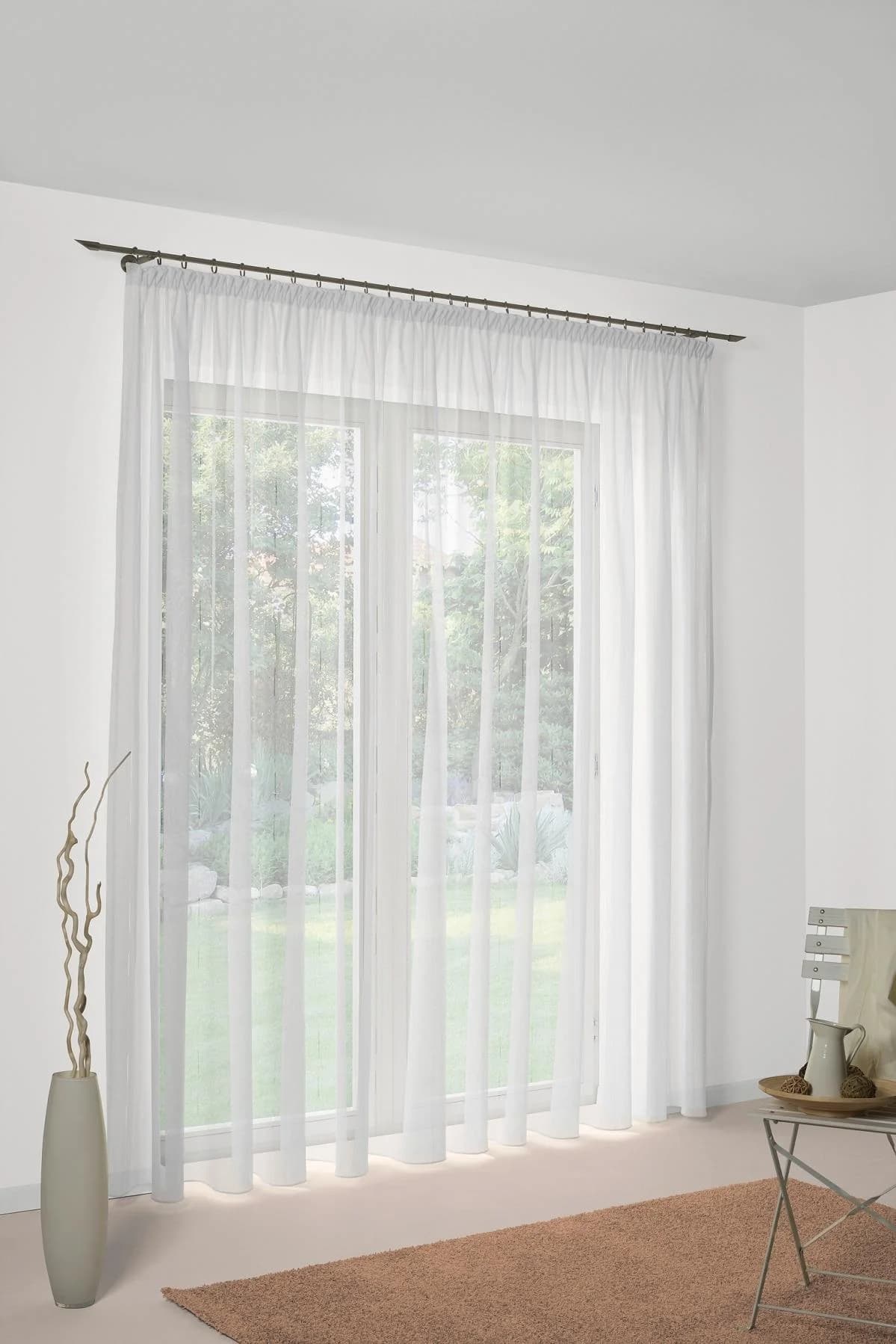 Gardine WIRTH "Undine" Gr. 16 Weiß Polyester