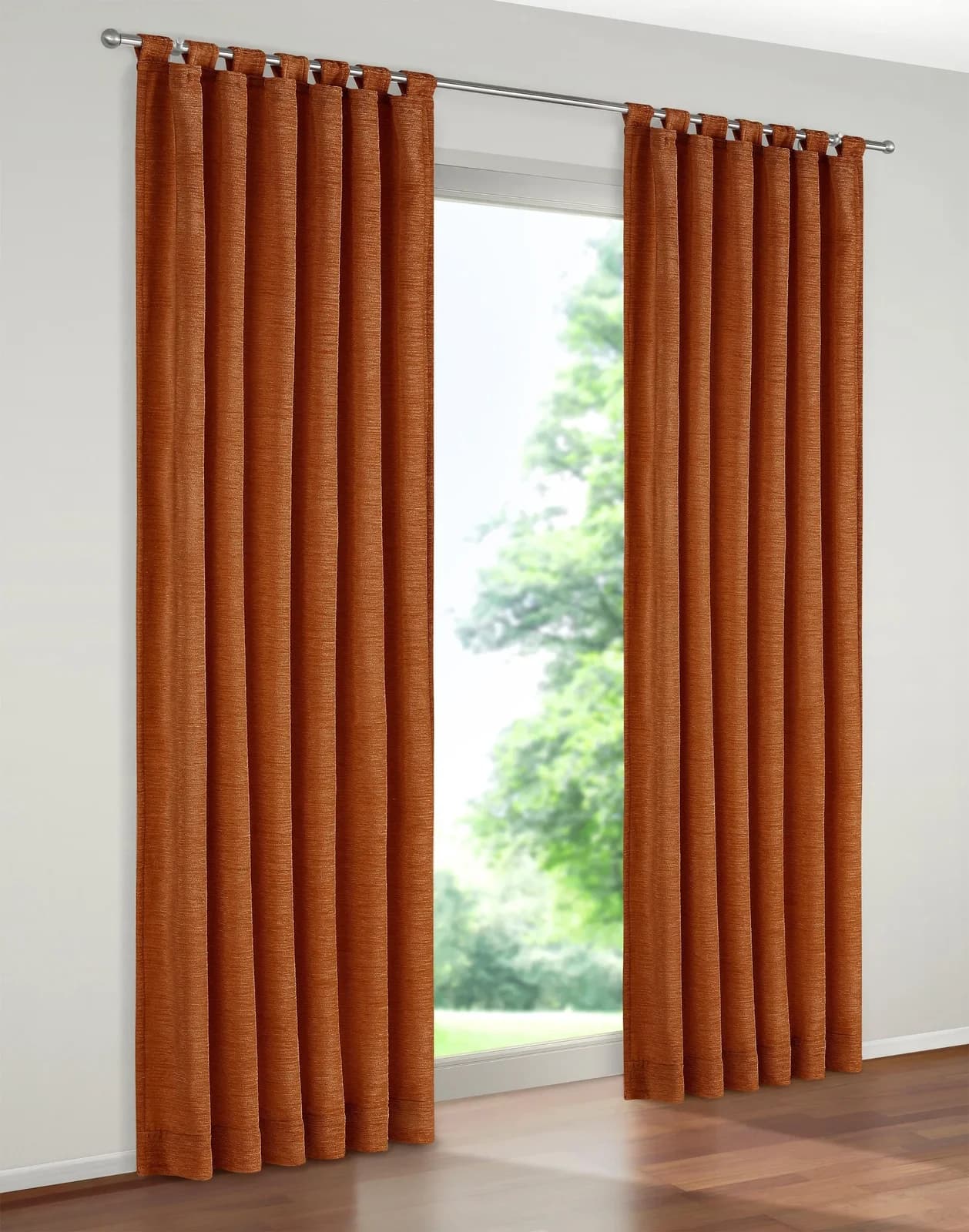 WIRTH Vorhang Trondheim 234 g/m² Rot Chenille Polyacryl