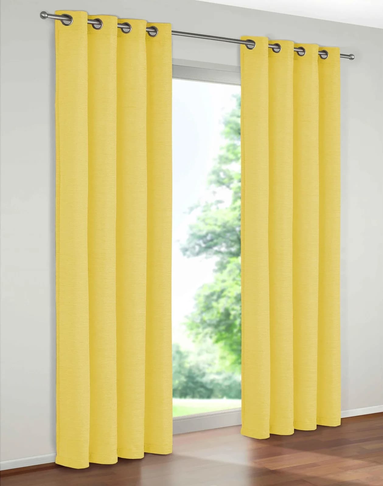 WIRTH Vorhang Trondheim 234 g/m² Gelb 172x245cm Chenille Polyacryl