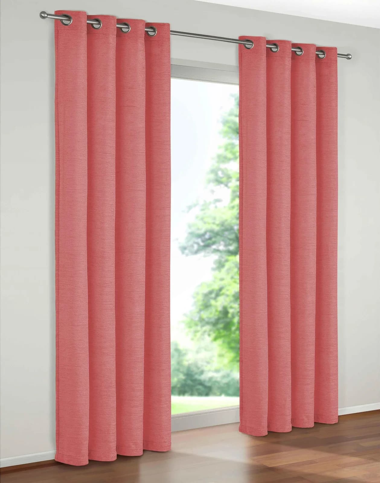 WIRTH Vorhang Trondheim 234 g/m² Rosa Chenille Polyacryl