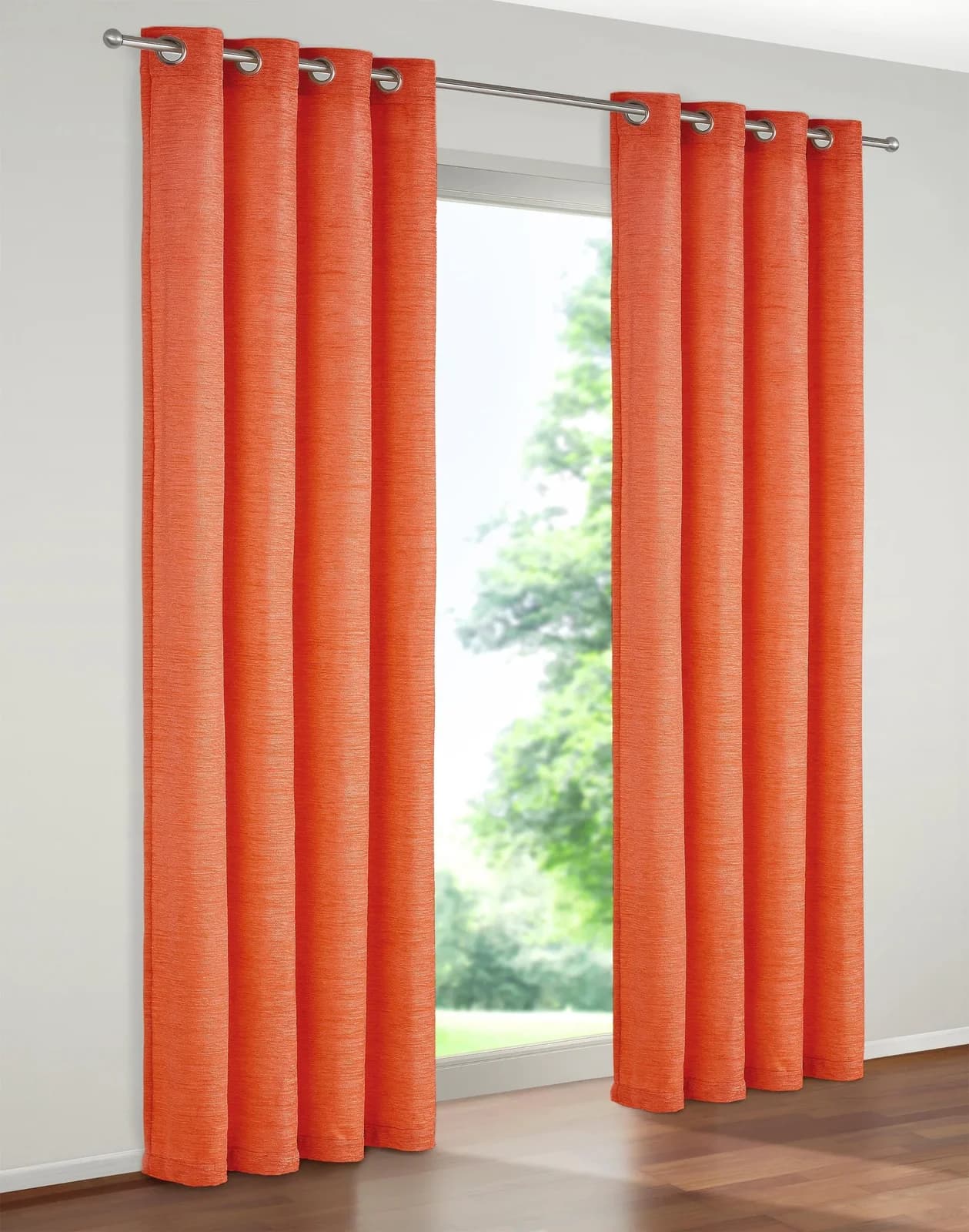 WIRTH Vorhang Trondheim 234 g/m² Orange Chenille Polyacryl