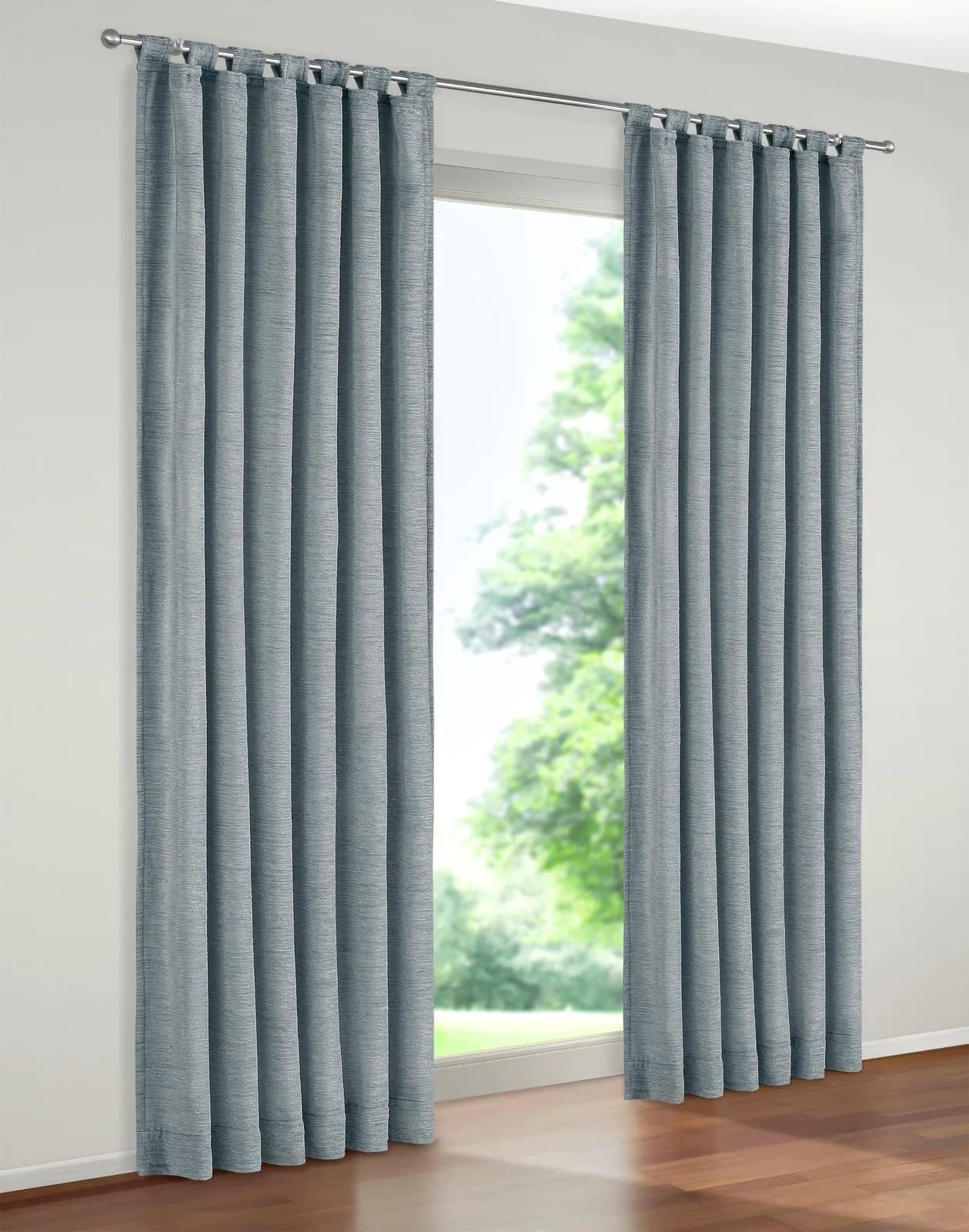 WIRTH Vorhang Trondheim 328 g/m² Blau Chenille