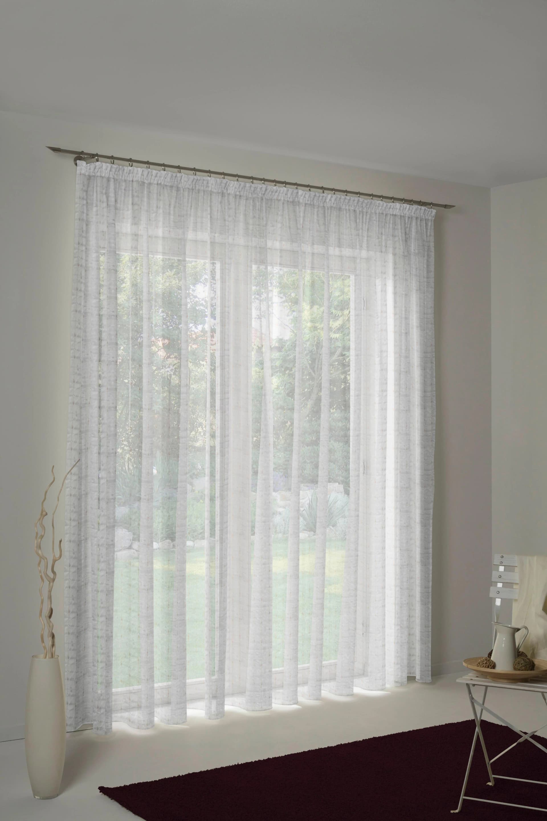 Vorhang WIRTH Patricia Gr. 2 Weiß Voile Polyester