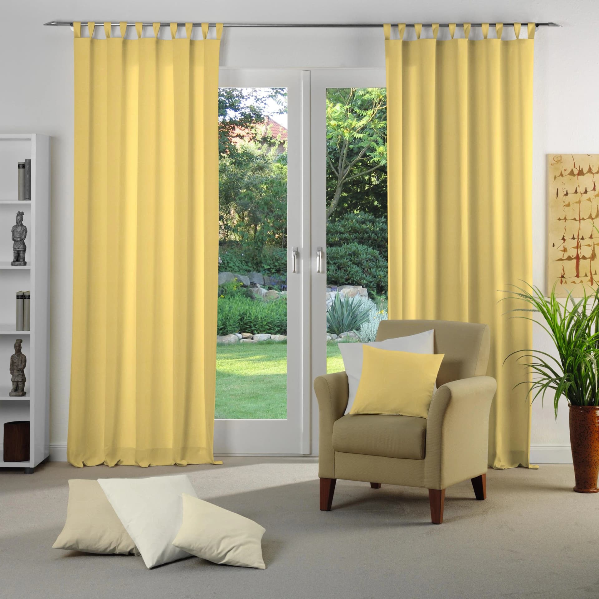 Vorhang WIRTH NEUFAHRN Gelb Jacquard Polyacryl Polyester