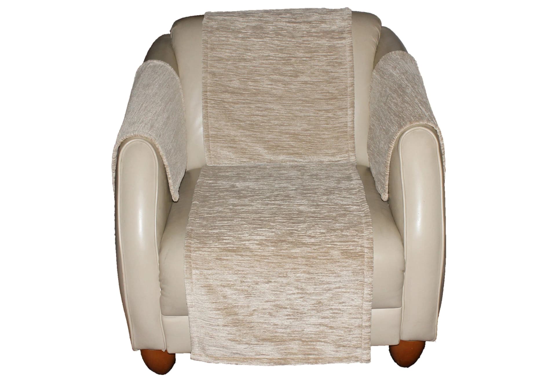 WIRTH Sofahusse Miriam Beige 2er Set Armlehnenschoner