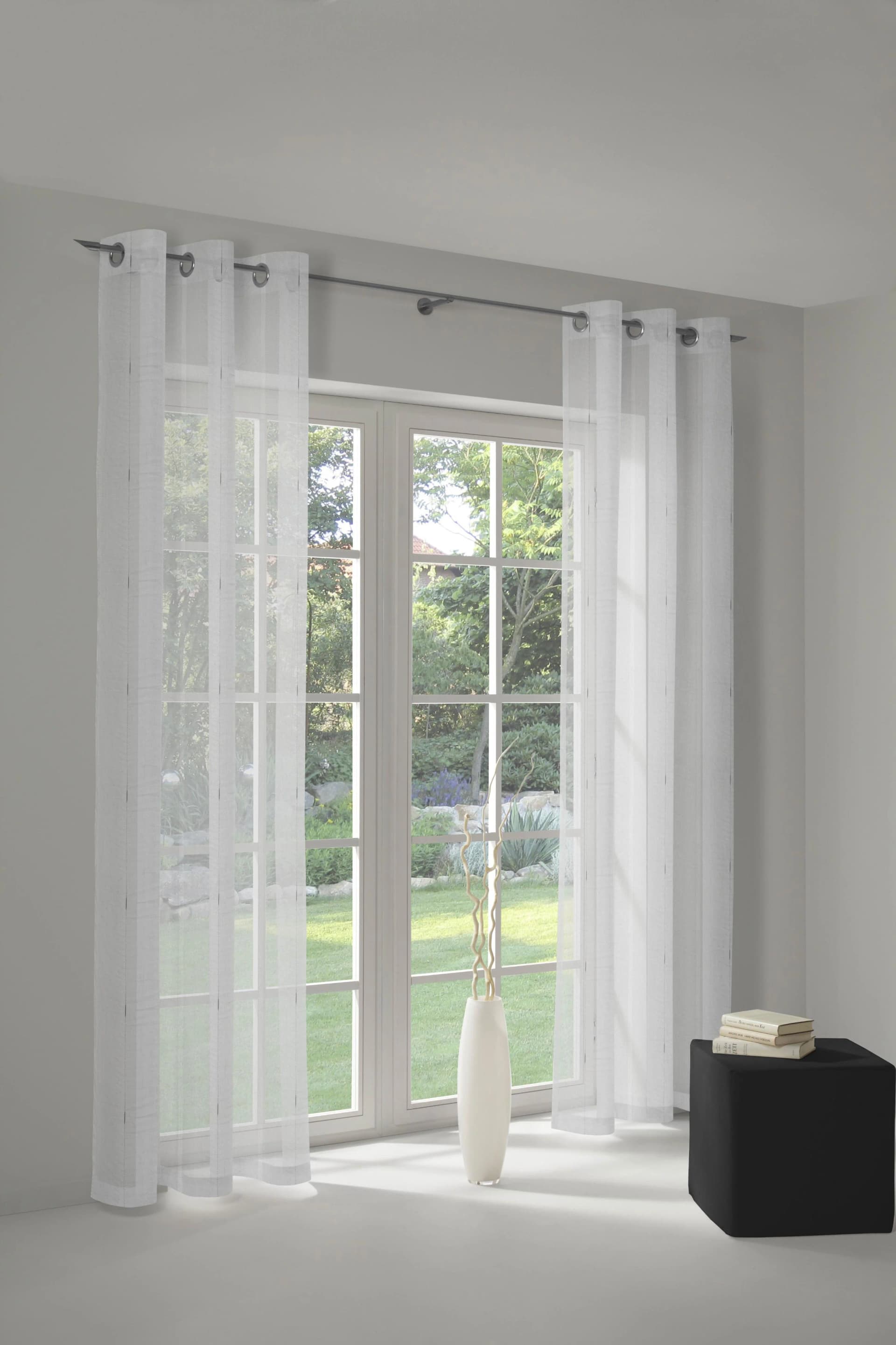 Vorhang WIRTH Theresa Gr. 3 Weiß Polyester